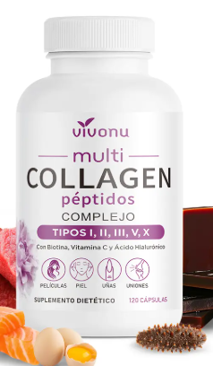 Cápsulas de Colágeno con Vitamina C – Cuidado Diario para Piel, Cabello y Uñas